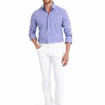 RARE RABBIT Men Comfort Spread Collar Solid Cotton Casual Shirt