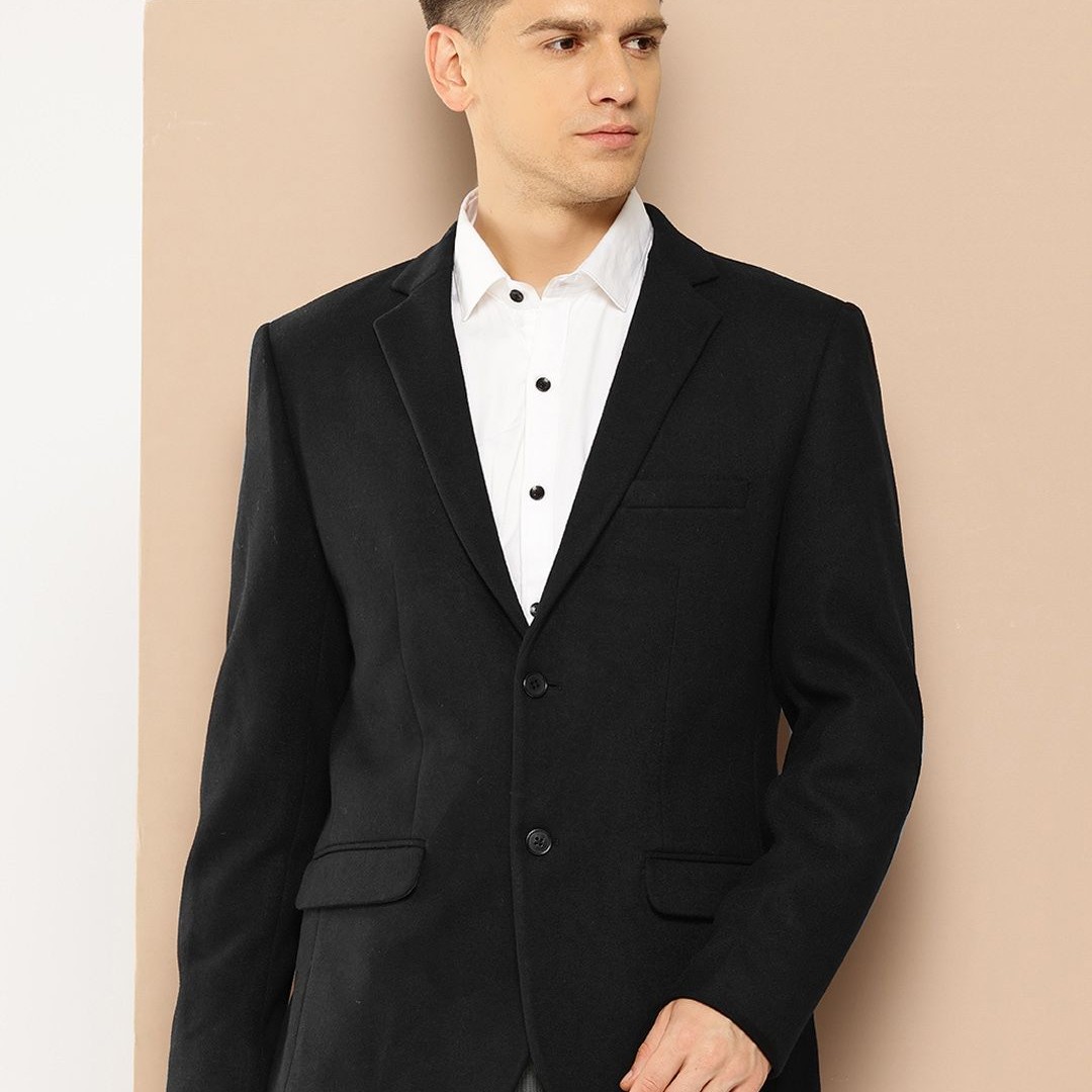 INVICTUS Slim Fit Single-Breasted Blazer