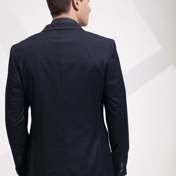 INVICTUS Notched Lapel Collar Slim Fit Formal Blazer