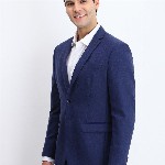 Allen Solly Checked Slim Fit Single-Breasted Blazer