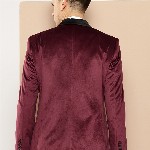 INVICTUS Velvet Finish Slim Fit Party Blazer