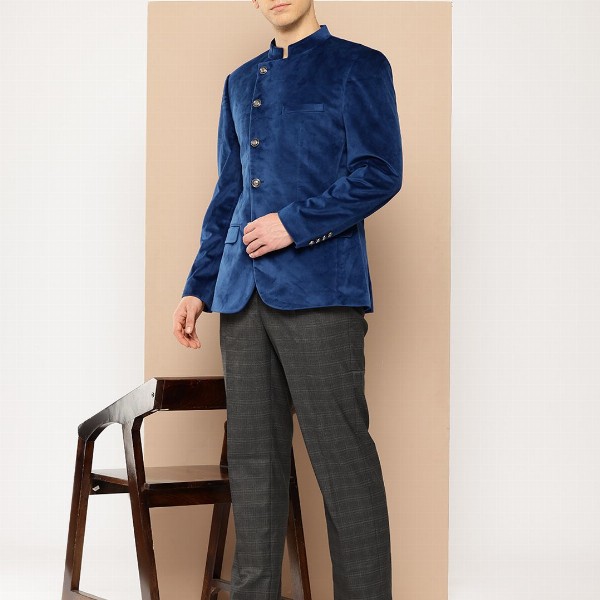 INVICTUS Velvet Finish Bandhgala